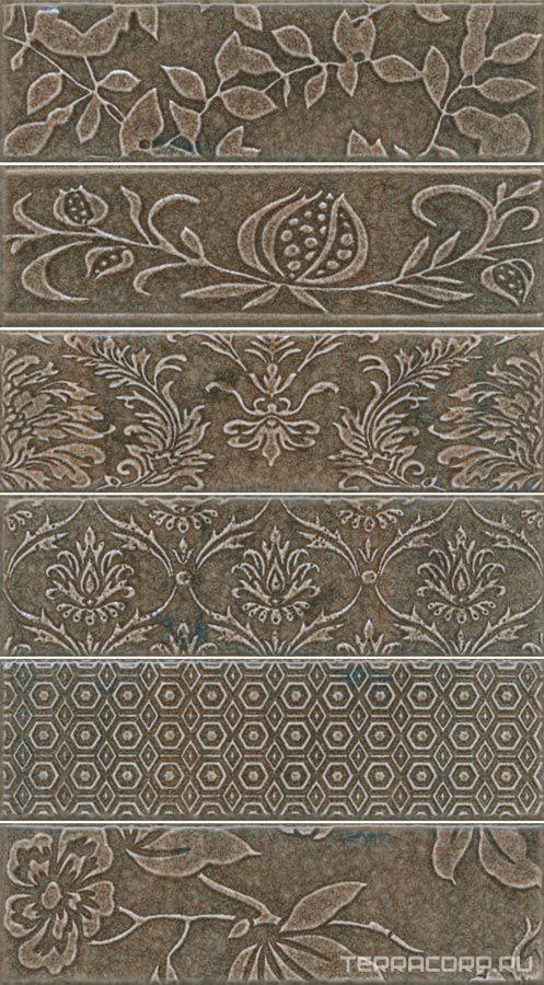 Керамическая плитка Kerama Marazzi Кампьелло Панно серый (из 6 частей 8,5х28,5)XX28.5х51 Серый, фото 3