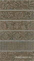 Панно Кампьелло серый (из 6 частей ZZ 8,5х28,5)XX|28.5х51
