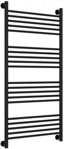 Полотенцесушитель "+" 1200*600 мм, прямая перекладина, подключ. 3/4, комплектующие в комплекте, RAL 9005, черный матовый, ZZ Сунержа Богема 31-0220-1260