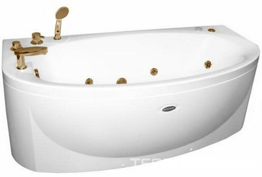 Ванна акрил. "Неаполи-Bronze", 1800х850, фронт. пан., 2 торц. пан., молдинг, ГМ4, НМ2, СМ5, контрол. 200, смес/изл."Бриз-Ниагара-Bronze"+слив.бронзаXX