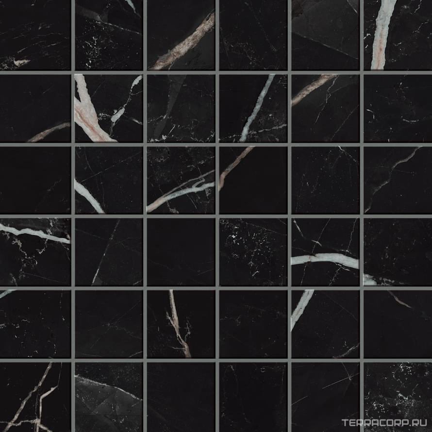Мозаика AtlasConcorde Россия EMPIRE Empire Calacatta Black Mosaic Lap/ЭМПАИР КАЛАК. БЛЭК МОЗАИКА ЛАП 30x30 Черный, фото 3