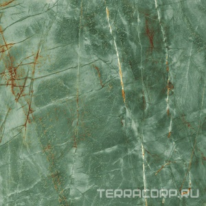 Керамогранит Fioranese Marmorea Intensa Emerald Dream matt/rett (п.п.) 74X74 Зеленый 