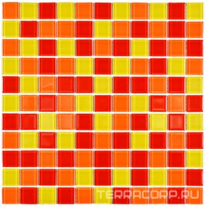 Мозаика Bonaparte Мозаика стеклянная Fruit mix  (25x25x4) 30x30 Комбинированный 