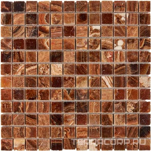 Мозаика Мастера Керамики Glass 206 Caramel onyx (чип 23x23 мм) 30.5х30.5 n/a 