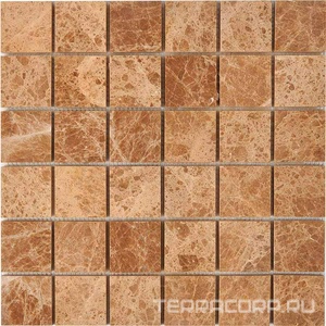 Мозаика Мастера Керамики Glass 223 Light Emperador (чип 48x48) 30,5х30,5 n/a 