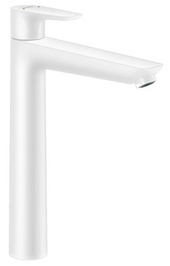 Смеситель для раковины, Высокий, 240, излив 183хh234мм, с д/к, (цв.матовый белый,  ZZ Hansgrohe Talis E 71716700