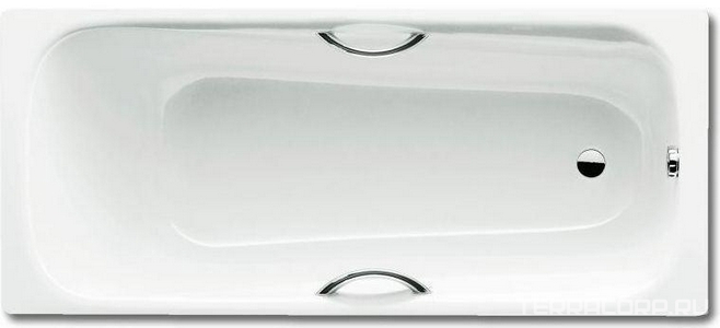 Стальная ванна   Мод.336 170x75 c отв.под ручки, поверхность Easy-clean, без ножек и слива-перелива ZZ Kaldewei Saniform Plus Star 133600013001
