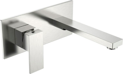 Смеситель встраиваемый для раковины Brushed Nickel, с внутренней частью, цв. матовая/ брашированный никель  ZZ