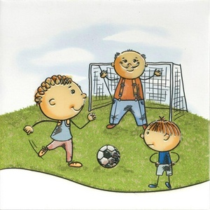 Керамическая плитка Kerama Marazzi Весёлые старты Декор  Футбол 20х20 Комбинированный 