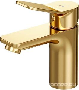 Смеситель для раковины , без д/к, цвет золото глянец ZZ AMPM X-Joy F85A02199