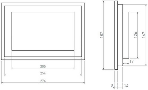 Клавиша двойного смыва, для инсталляции д/унитаза, ПРОДАЖА ТОЛЬКО В КОМПЛЕКТЕ С ИНСТАЛ.SALINI, (S-Stone / пластик. цв.белый),  ZZ Salini Puro 30P2MST2S2M0000