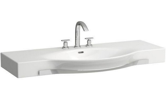 Раковина 1200х510мм, 1 отв. д/смес., с переливом, без п/держателя,  ZZ Laufen Palace 8.1170.4.000.104.1