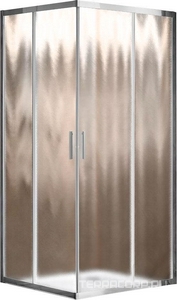 Душевой уголок 1200х800хh1900мм, прямоуг., правый/левый, (стекло шиншила 6мм, фурн.цв.хром),  ZZ Vincea Garda VSS-1G8012CH