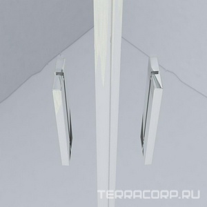 Душевой уголок 1200х800хh1900мм, прямоуг., правый/левый, (стекло шиншила 6мм, фурн.цв.хром),  ZZ Vincea Garda VSS-1G8012CH