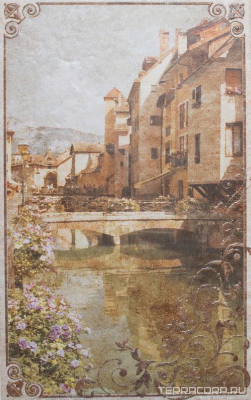 Керамическая плитка Unitile Palermo Декор беж 03 XX25x40 Комбинированный, фото 3