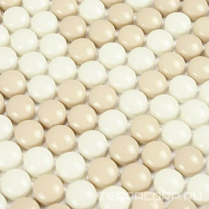 Мозаика Bonaparte Мозаика стеклянная Pixel cream (D12x6) 32,5x31,8 Комбинированный 