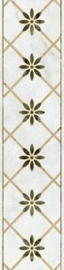 Керамическая плитка Kerama Marazzi Серенада Бордюр  4 глянцевый обрезной 7.2x30 Комбинированный 
