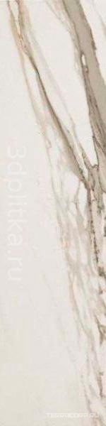 Ступени AtlasConcorde Россия Supernova Marble S.M. Calacatta Gold Battiscopa / С.М. Калакатта Голд Плинтус 7,2x60 Белый, фото 3