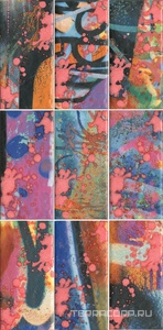 Керамическая плитка Kerama Marazzi  Граффити Панно Граффити |89,1x20 Розовый