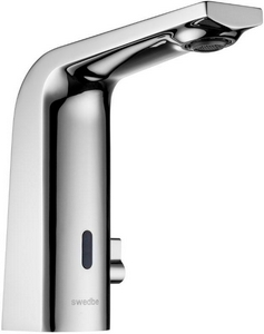Смеситель для раковины сенсорный, с блоком питания, с регулировкой темп., излив h123х116мм, (цв.хром), Europe ZZ Swedbe europe 6000-220
