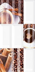 Керамическая плитка Azori Вог Декор ВОГ Мокко 20.1х40.5 Комбинированный 