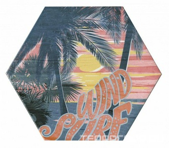 Керамическая плитка Kerama Marazzi Бенидорм HGD\A342\24000 Серфинг дек ст. 20х23,1 ZZ Розовый 