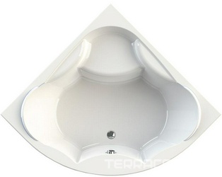 Ванна акриловая "Сандра", 1490х1490мм, ГМ (форсунки белые), в комплекте каркас, слив-перелив и фронт.панель, белая ZZ