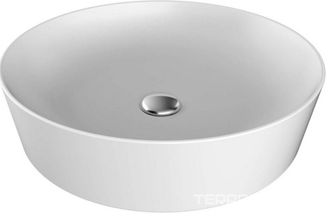 Раковина-чаша накладная  45 см, круглая  БЕЗ отверстия для смесителя, цв.белый KL Creavit Ultra UL145-00CB00E-0000