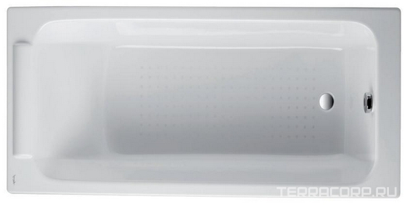 Ванна чугунную   БЕЗ АНТИСКОЛЬЗЯЩЕГО ПОКРЫТИЯ /170x70/, безотверстий для ручек  ZZ Jacob Delafon Parallel E2947-S-00