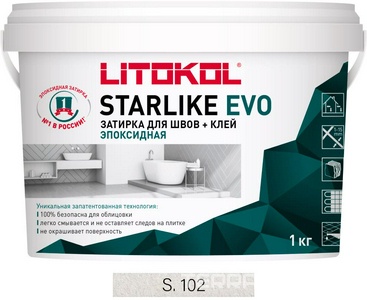 Затирка  BIANCO GHIACCIO S.102 1 кг. ZZ Litokol Starlike EVO S102/1
