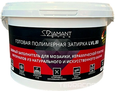 Полимерная затирка Diamant Star LVL.80 Color 2 кг. (под колеровку) Антураж Диамант Star COLOR 98791