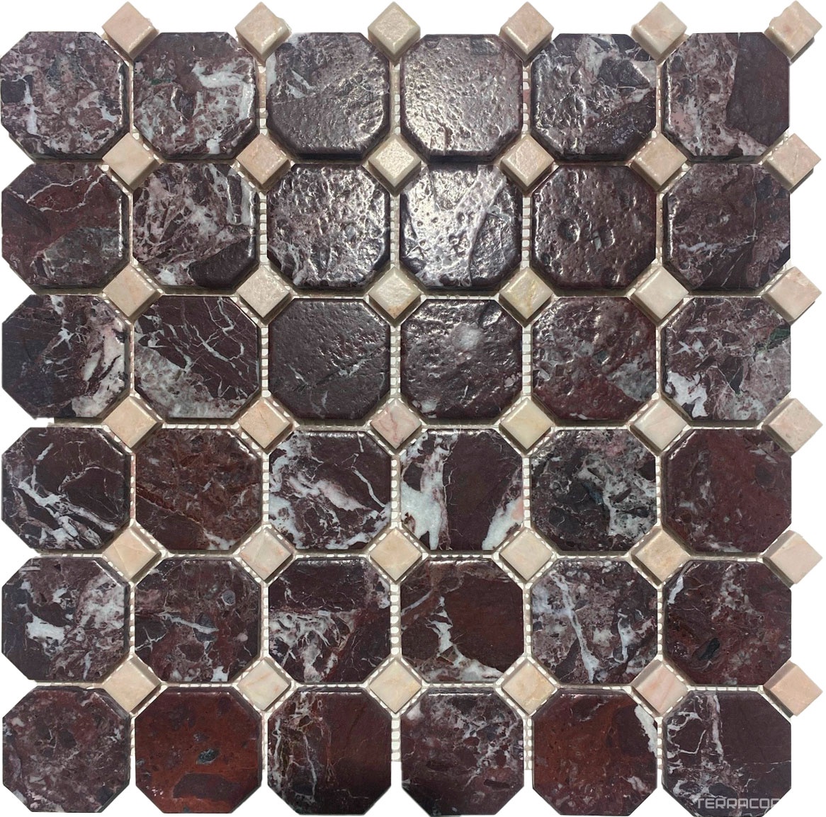 Мозаика Спектр-М Натуральный камень Мозаика из камня на сетке М20-469-W 30.5x30.5 Комбинированный, фото 3