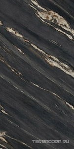 Керамический гранит (керамогранит) Ariostea  Ultra Marmi Tropical Black Luc Shiny 6 mm ZZ 75x150 Комбинированный 