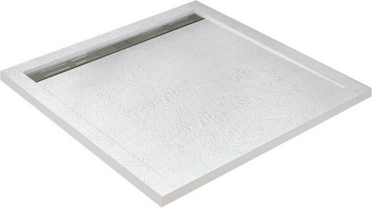 Поддон душевой 1000х1000h30мм, 1/4 круга, без сифона арт.TRAY-AS-01, искуственный мрамор цв.белый, Cezares ZZ Cezares Универсал TRAY-AS-A-100-30-W