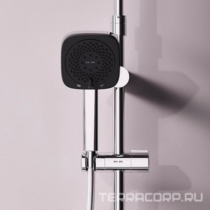 Лейка для душа, 3 режима, цв.хром/черный AMPM Above F029W000