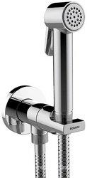 Смеситель совмещённый с гигиеническим душем, (готовый комплект: лейка металл, шланг 125см., скрытая часть), (цв.хром), PALOMA BRASS ZZ