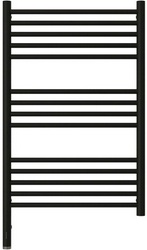 Полотенцесушитель  "Богема 3.0"  прямая 800х500 / МЭМ левый, цвет матовый черный ZZ