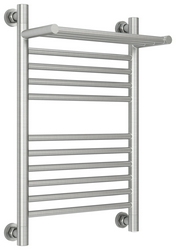 Полотенцесушитель "Богема+" 600*400 мм + 1 прямая полка,  подключ. 3/4, комплектующие в комплекте, цв. сатин ZZ