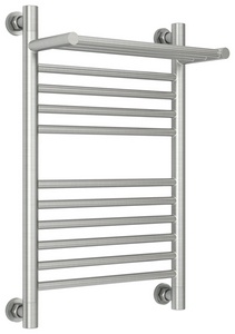 Полотенцесушитель "+" 600*400 мм + 1 прямая полка,  подключ. 3/4, комплектующие в комплекте, цв. сатин ZZ Сунержа Богема 071-0223-6040