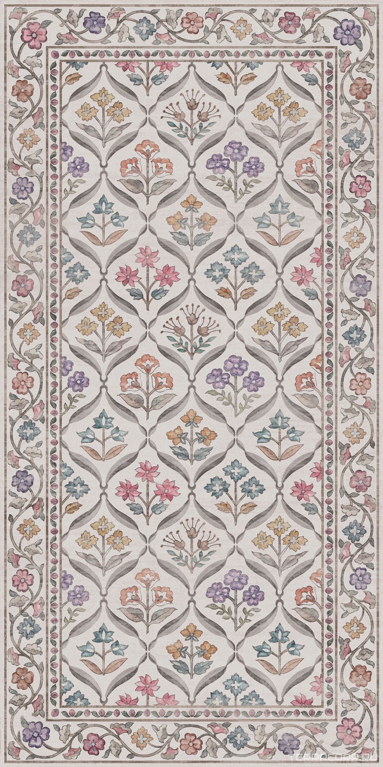 Керамогранит Kerama Marazzi Ковер Флер матовый обрезной 119,5x238,5x0,9 Комбинированный, фото 6