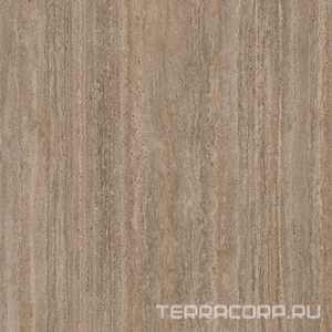 Керамогранит Kerama Marazzi  Про Травертин коричневый светлый матовый обрезной 119,5x119,5x0,9 Коричневый 