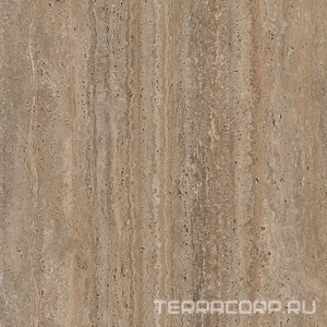 Керамогранит Kerama Marazzi  Про Травертин коричневый светлый матовый обрезной 60x60x2 Коричневый 