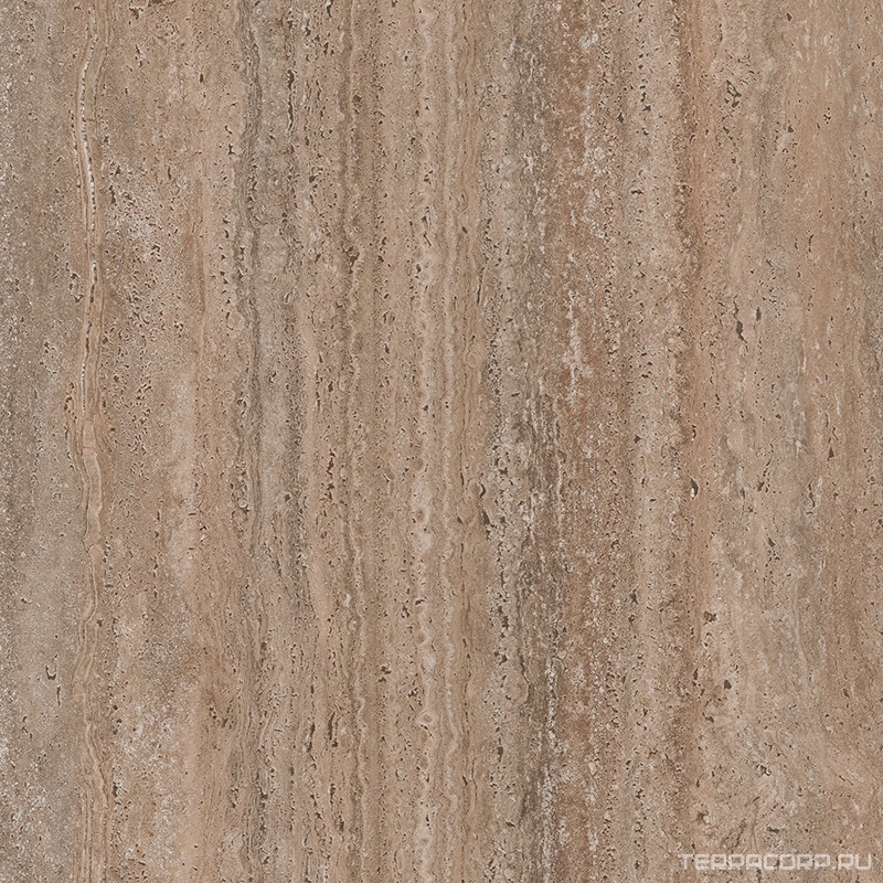 Керамогранит Kerama Marazzi Про Травертин коричневый светлый матовый обрезной 60x60x0,9 Коричневый, фото 7