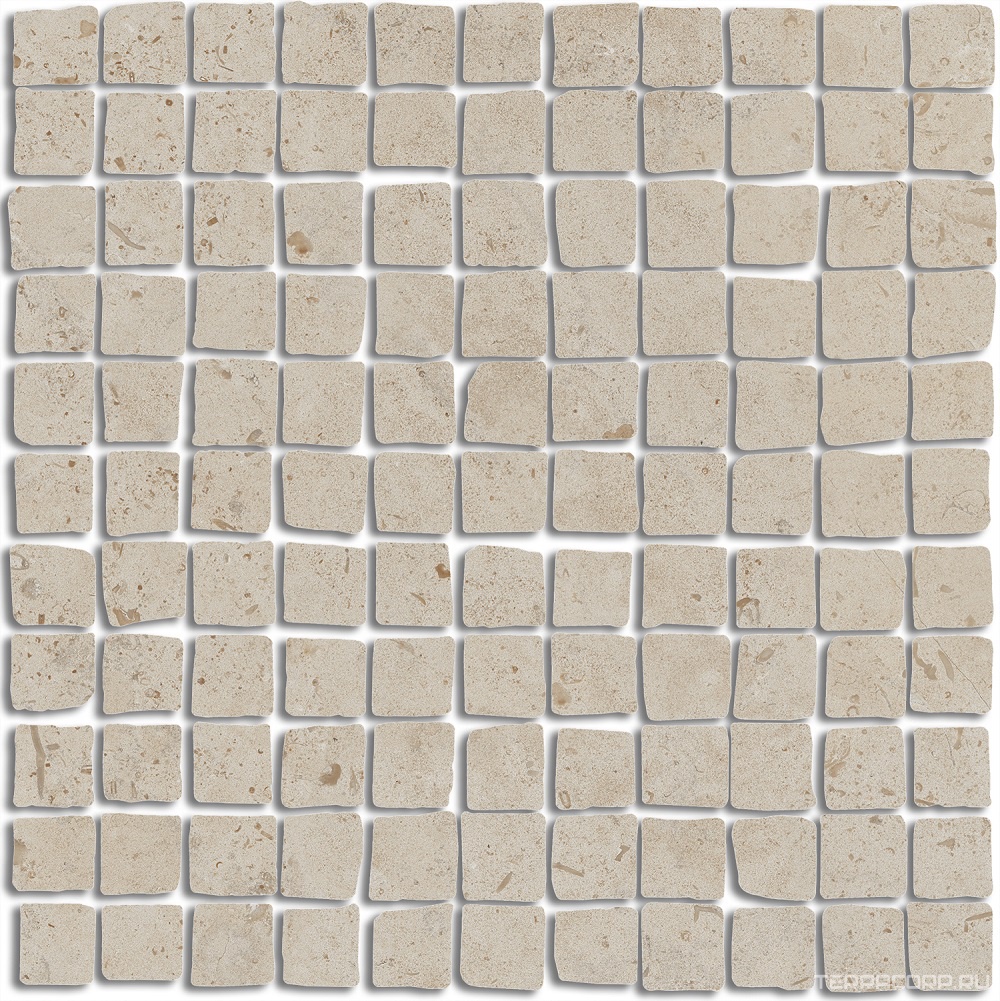 Декор Kerama Marazzi Про Лаймстоун Спакко мозаичный бежевый матовый 20x20 Бежевый, фото 7