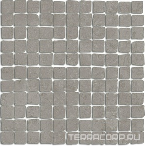 Декор Kerama Marazzi Про Лаймстоун Спакко мозаичный серый матовый 20x20 Серый 