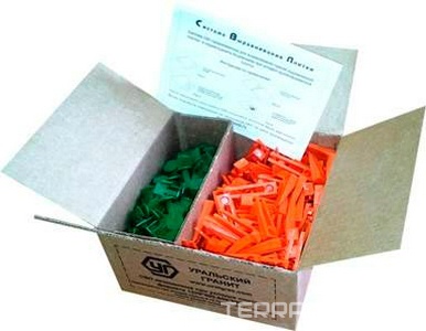 Укладка плитки Коробка СВП Idalgo, клин + зажим,  1.5 мм ( по 250 шт) KL Idalgo Декор 