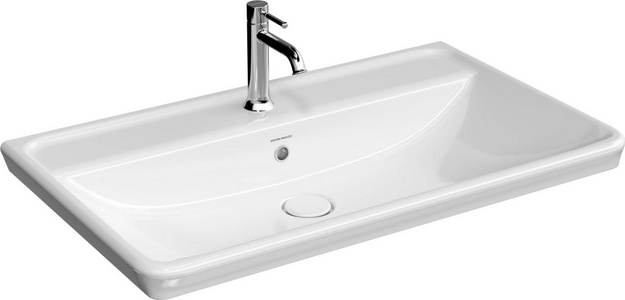 Раковина мебельная\подвесная 80 см, цв.белый глянец Kerama Marazzi Элеганс KMELWb80GWh1