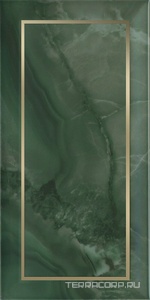 Керамическая плитка Kerama Marazzi Сеттиньяно Декор  зелёный глянцевый 9,9х20 Зеленый 