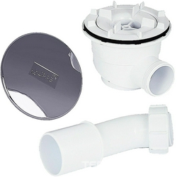 Cифон для душевого поддона, для отв.слива d90мм, (крышка цв.хром), Huppe XX