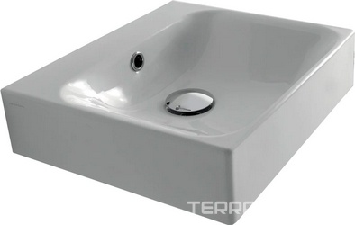 Раковина 40х35h10см, подвесная, без отв.д/смес., с переливом, без крепл.,  ZZ Kerasan Cento 353901*0